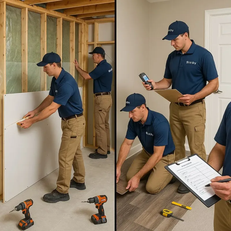 Repairs and Reconstruction process in Cross Plains, WI